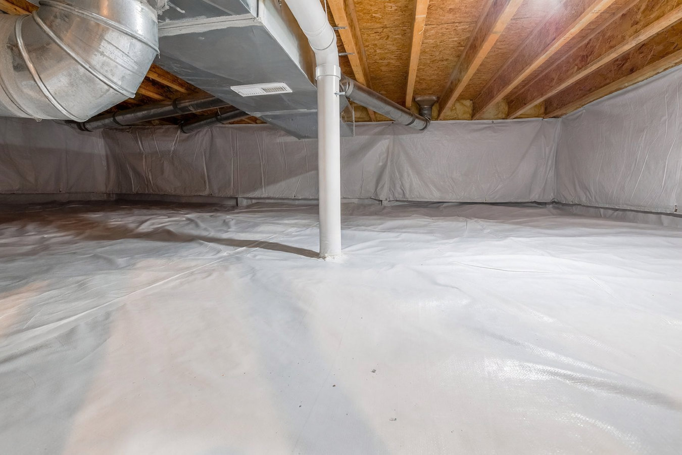 Crawl space vapor barrier